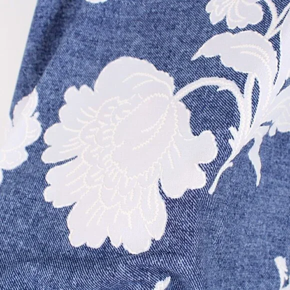 Amana Blue White Blouse P2P 22" - Picture 4 of 7